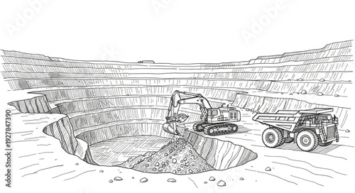 Man Working with Tractor in Field.