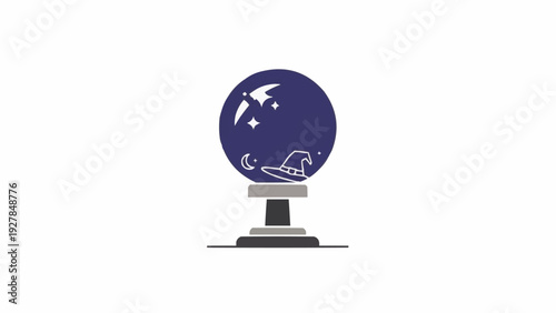 Crystal Ball on a Stand.