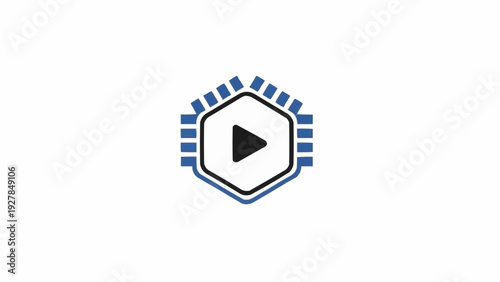 Play Button Icon Design Element.