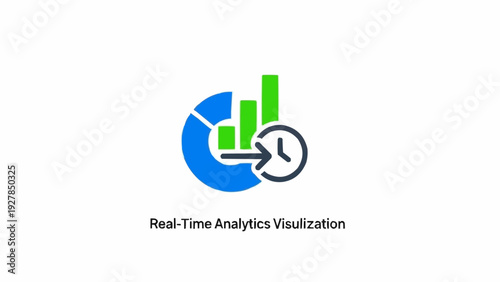 Real Time Analytics Visualization Business Concept.