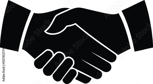 Handshake Silhouette Icon