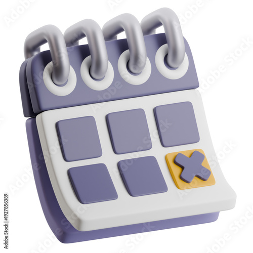 3D Calendar Icon - Organize Your Schedule and Track Important Dates with Ease