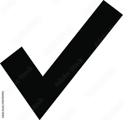 Checkmark icon signifies completion, correctness, or successful task.