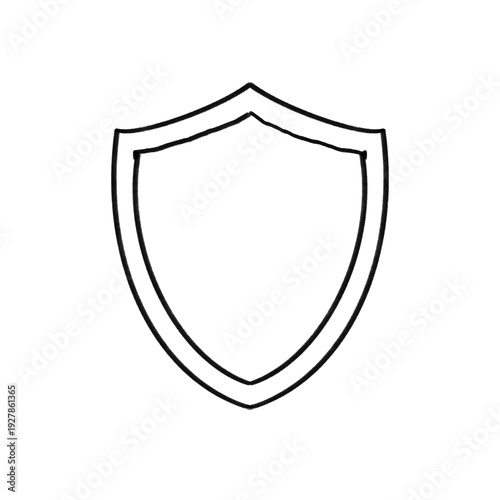 Free Download Knight shield – Hand drawn illustration, black pencil, transparent PNG, human made/no ai - GFXLoad
