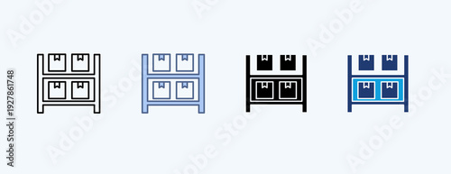Storage Multiple Icon Illustration Vector