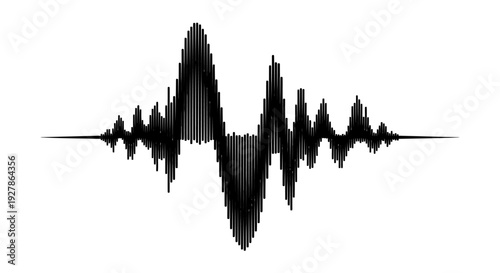 Sound Waveform Graph Signal Audio Visualization.
