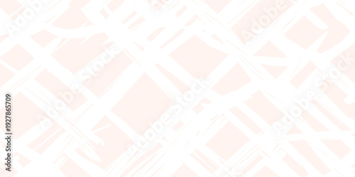 A seamless abstract geometric background vector features a retro pink pastel pattern with vintage textile shapes and a light decorative texture for a modern fashion wallpaper design