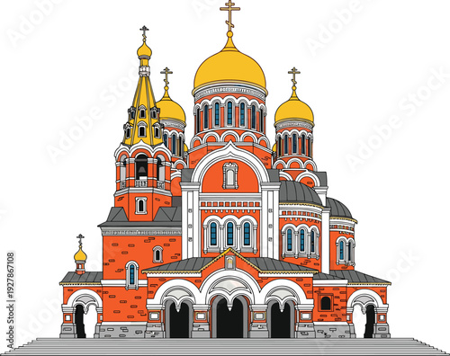 Bangladeshi man in traditional lungi walking with umbrella on rainy street, rural lifestyle, monsoon season, cultural attire, silhouette style vector illustration for editorial and commercial use