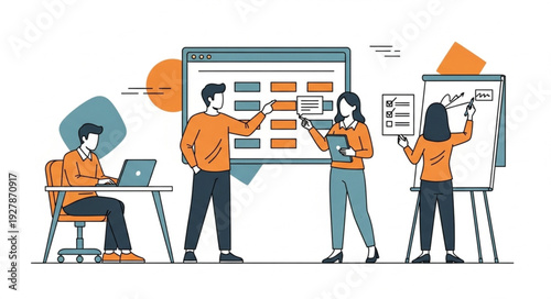 Team Collaborating on Project Plan.