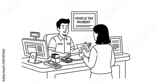 Tax Consultant Assisting Client Office.