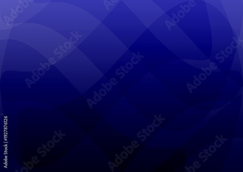 Abstract dark navy blue background featuring fluid overlapping wave shapes and soft gradients. Elegant minimalist vector design for professional corporate backdrops and banners.