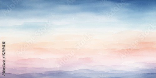 A beautiful summer cloudscape captures the bright morning sunlight at sunrise as orange and yellow clouds drift across the blue sky