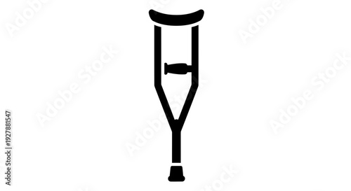 Crutch Icon - Medical Aid for Mobility and Recovery