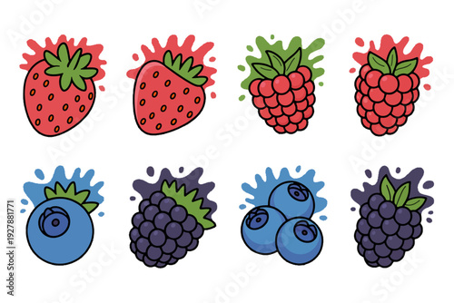 Berry Bonanza: A vibrant collection of fresh berries bursts with flavor, showcasing the natural sweetness of summer's bounty. 