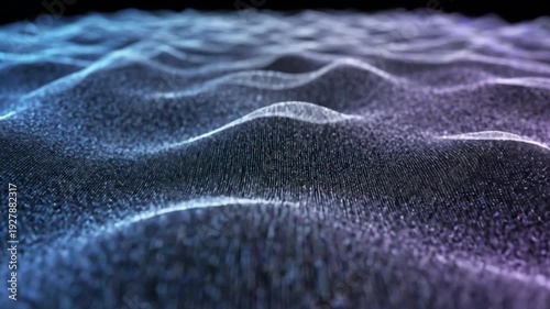 Sandy dunes with blue and purple hue