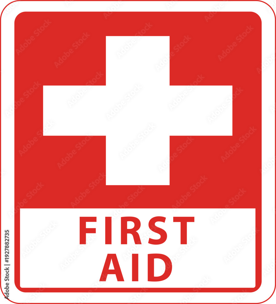 Obraz premium first aid symbols set vector icon, first aid symbol, sign, vector, logo.eps