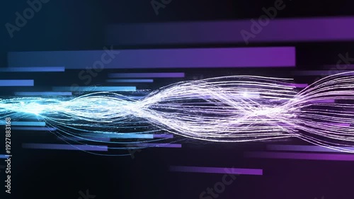 Abstract Energy Waves Flowing Through Dark Space