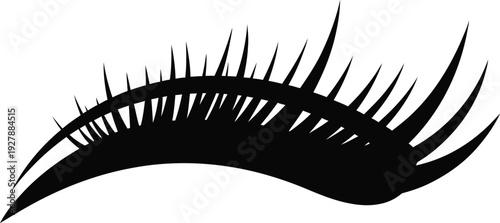 Black Icon of Women's Underwear, Minimalist Design