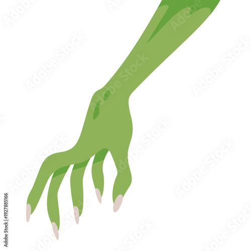 Zombie Halloween Cartoon Creepy Decaying Hand