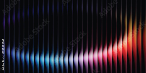 Vibrant abstract wave design for creative digital art and branding