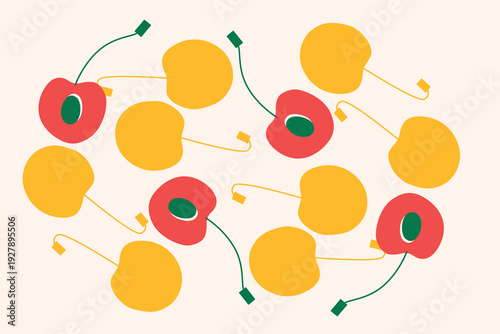 Art & Illustration Vegetable Mix Vector Illustration for Healthy Food Banner and Stickers