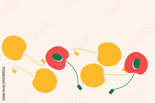 Art & Illustration Vegetable Mix Vector Illustration for Healthy Food Banner and Stickers
