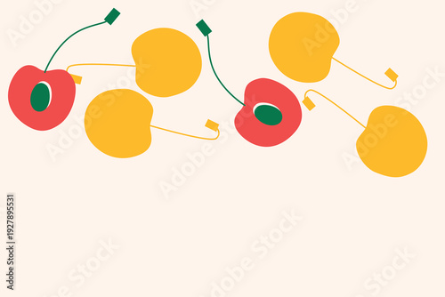 Art & Illustration Vegetable Mix Vector Illustration for Healthy Food Banner and Stickers