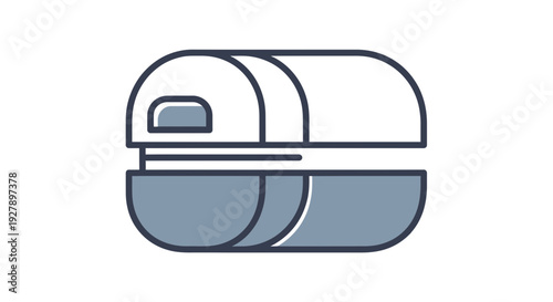 Medical MRI Scanner Icon - Modern Healthcare Technology