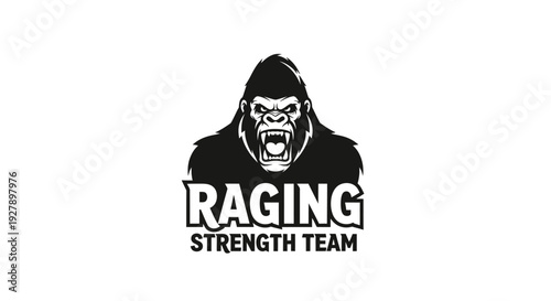 Raging Gorilla Strength Team Logo Design