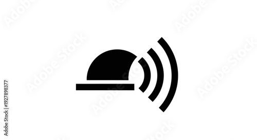 Wireless Signal Sensor Icon for Smart Technology and Communication
