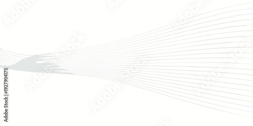 Abstract lines radiating from a dark figure in the distance