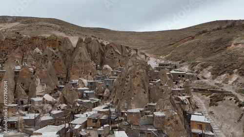 The ancient rock settlement of Kandovan in Iran