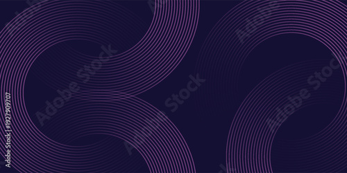 Futuristic abstract background. Glowing circle lines design. Swirl circular lines element. Future technology concept. Horizontal banner template. Suit for cover, banner, website. line circle modern