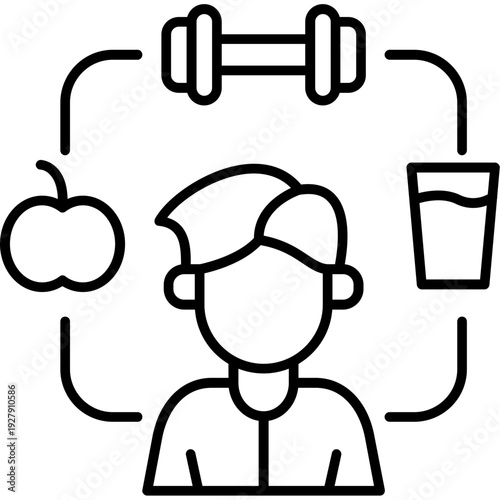 Healthy Lifestyle Icon