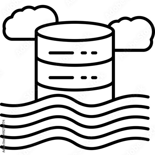 Data Lake Icon