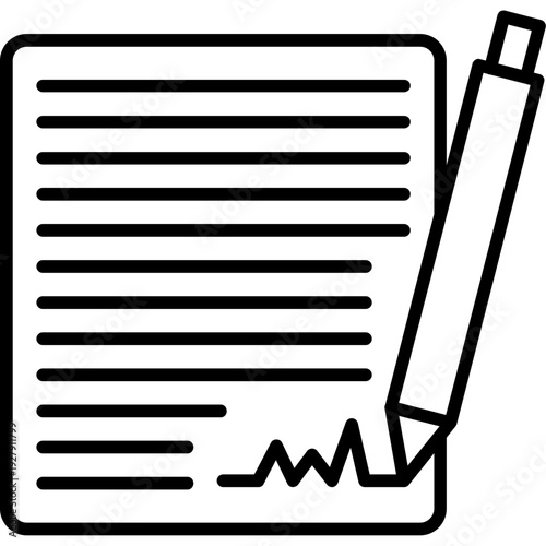 Contract Signing Icon