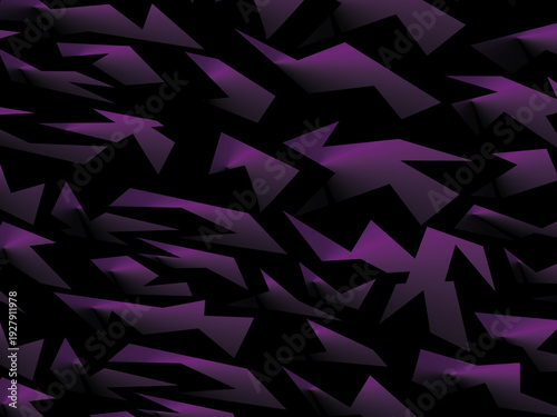 Background with abstract forged carbon fiber vector pattern with randomly arranged dark purple and black fragments, creating a modern and futuristic texture.	