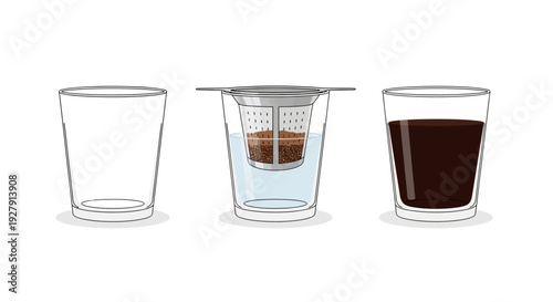 Glasses with Different Liquids.