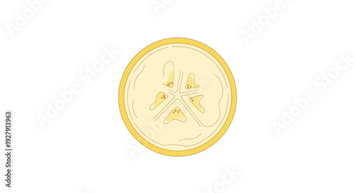 Golden Coin with Letter.