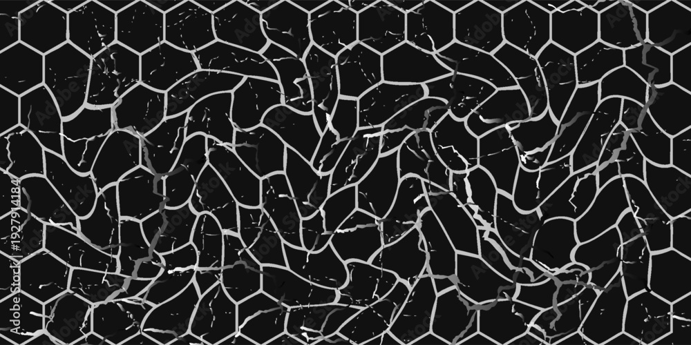 Fototapeta premium hexagon pattern. Seamless background. Abstract honeycomb background in black color. Eps10