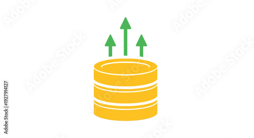 Growing Stack of Coins.