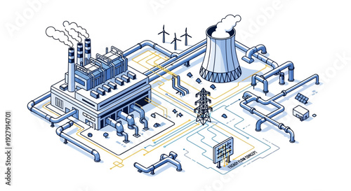 Industrial Power Plant Facility.