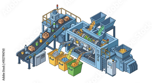 Industrial Food Processing Machine.