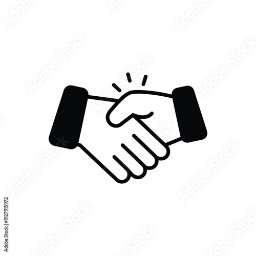 Handshake vector icon