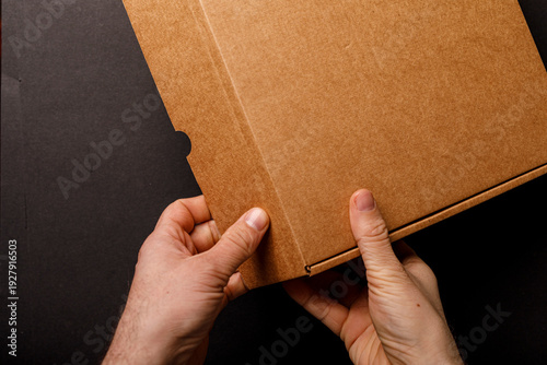 Close up shot of hands open...