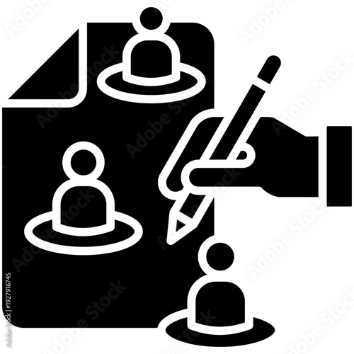 Workforce Planning glyph icon