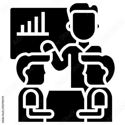Employee Training glyph icon