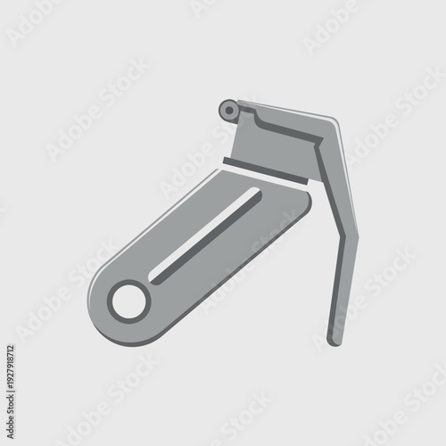 Stylized grenade illustration on a neutral background