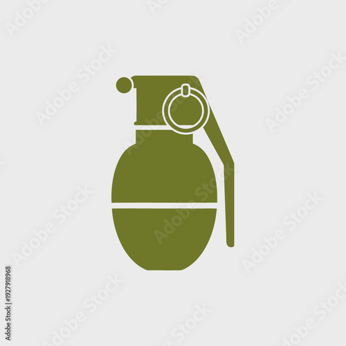 Grenade icon, simple vector illustration