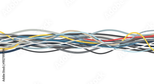 Multicolored Wire Cable Bundle.